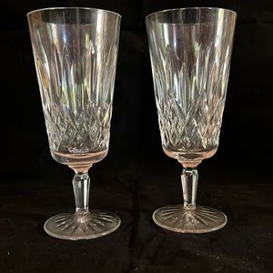 Lismore by Waterford Crystal, 2 Tall Iced Tea Glasses